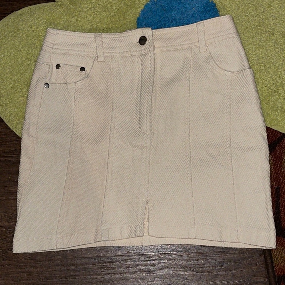 white skirt
